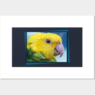 yellow-headed parrot Posters and Art